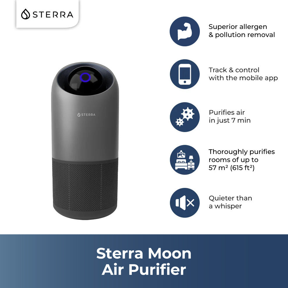 Sterra Moon™ Air Purifier (Space Grey)